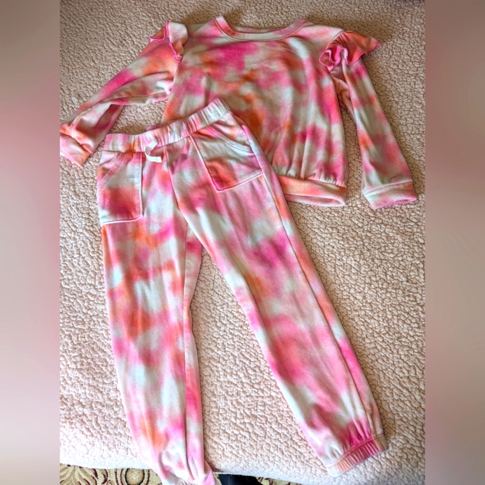 Tie Dye Velour Set, 5T